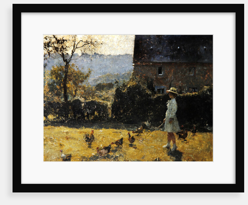 By the Farmhouse by Evariste Carpentier