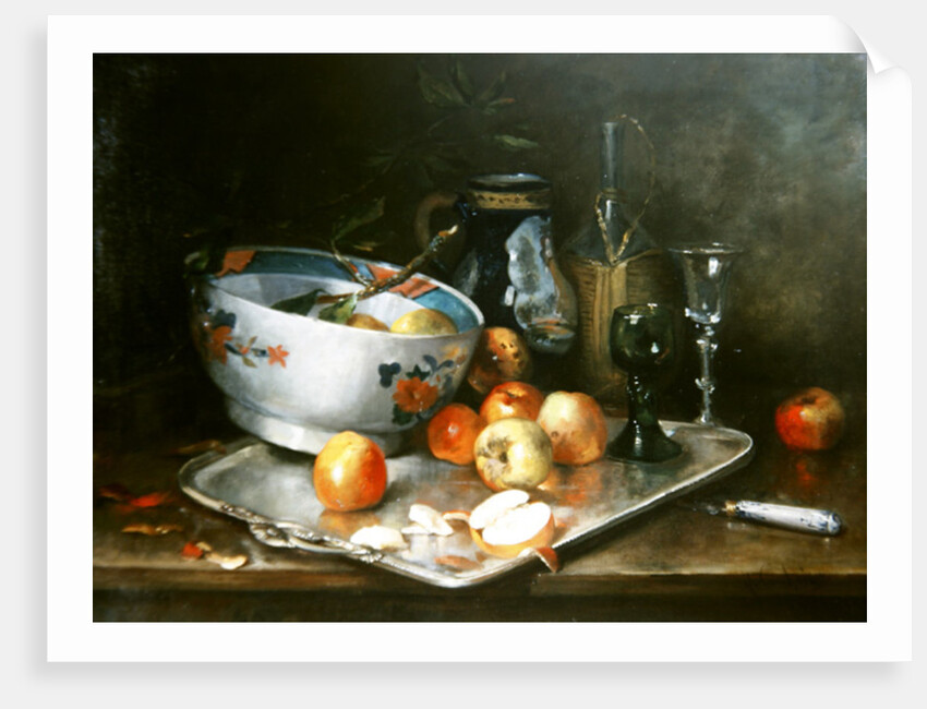 Still Life with Apples by Eugene Henri Cauchois