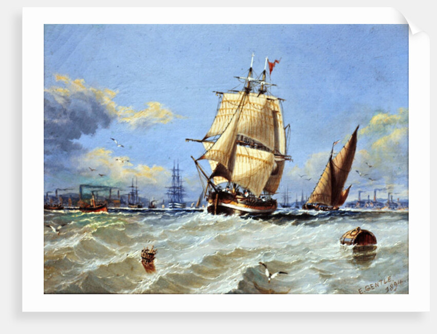 Coastal Scene, 1894 by Edward Gentle