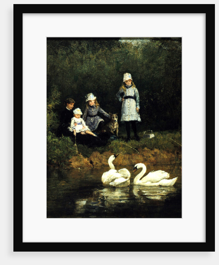 Watching the Swans by Heywood Hardy