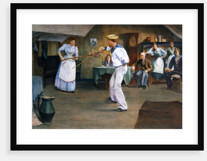 The Fencing Lesson, 1893 by Frederick James McNamara Evans
