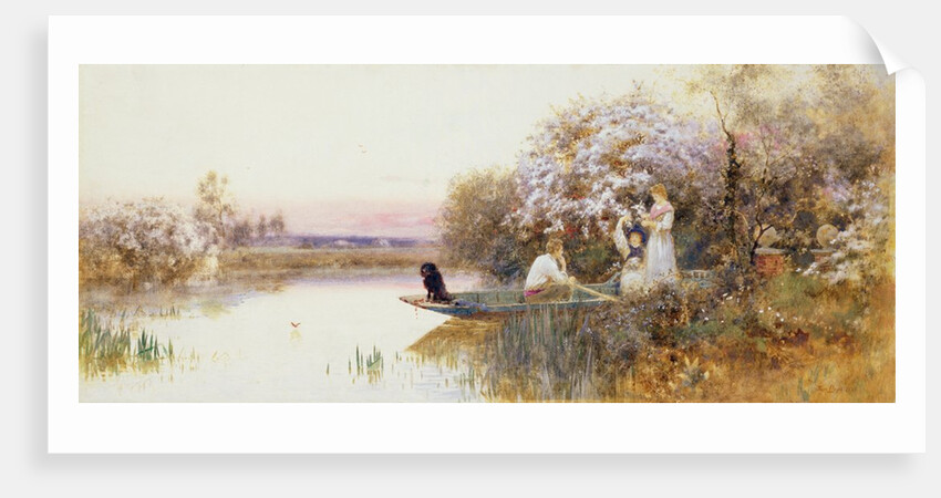 Picking Blossoms. 1895 by Thomas James Lloyd
