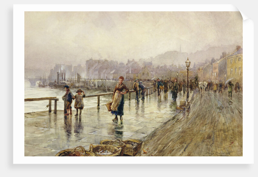 A Wet Day in Whitby by Percy Robertson