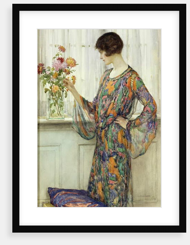Arranging Flowers by William Henry Margetson