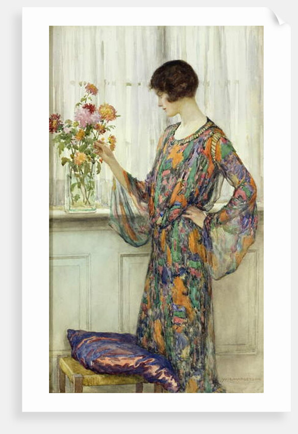Arranging Flowers by William Henry Margetson