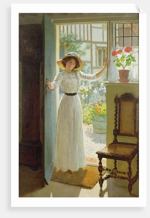 By the Cottage Door by William Henry Margetson