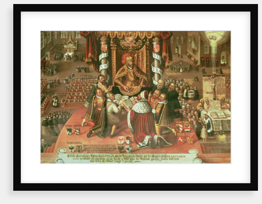 The Delivery of the Augsburg Confession, 25th June 1530, 1617 by German School