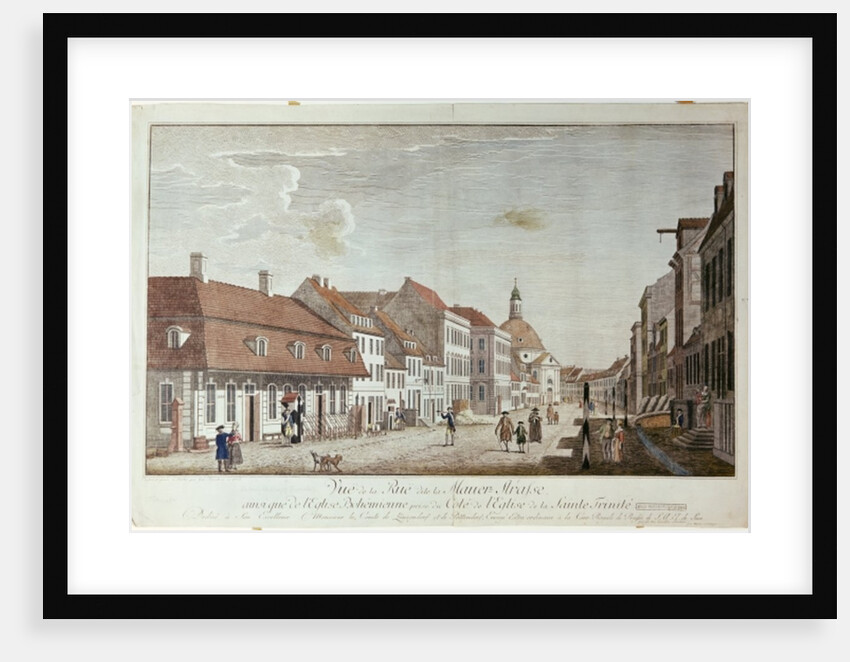 View of Mauer Strasse, Berlin, 1776 by Johann Georg Rosenberg