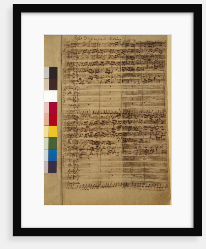 Passio Domini nostri J.C. secundum Evangelistam MATTHAEUM BWV 244, 1730s by Johann Sebastian Bach