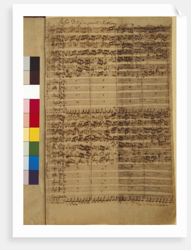 Passio Domini nostri J.C. secundum Evangelistam MATTHAEUM BWV 244, 1730s by Johann Sebastian Bach