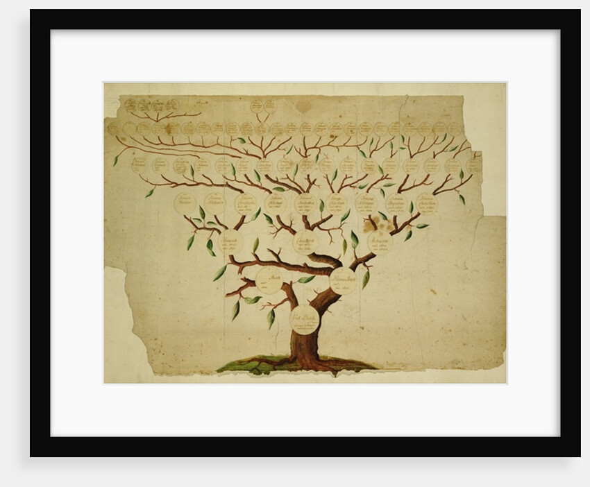 Bach Family Tree, c.1750-1770 by German School
