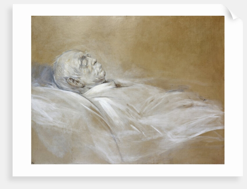 Prince Otto von Bismarck on his Death Bed, 1898 by Franz Seraph von Lenbach