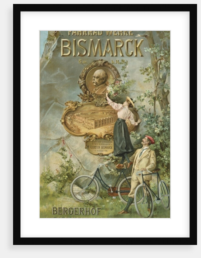 Poster advertising the Fahrrad Werke Bismarck by Anonymous