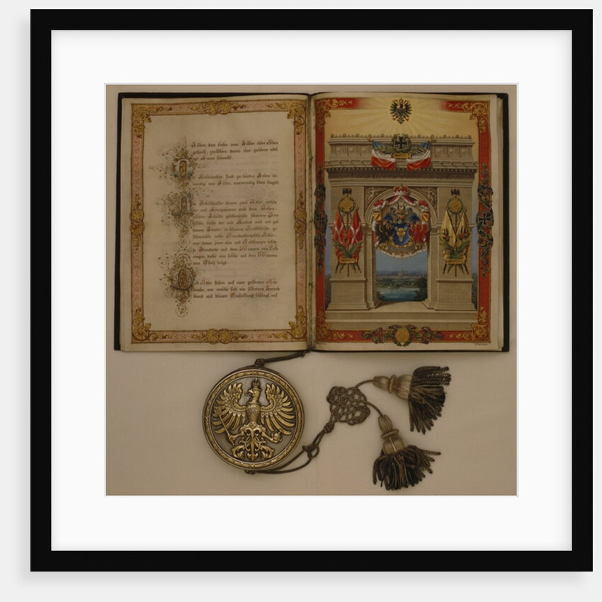 Prince's Diploma investing Otto von Bismarck, dated 21st March, 1871 by German School