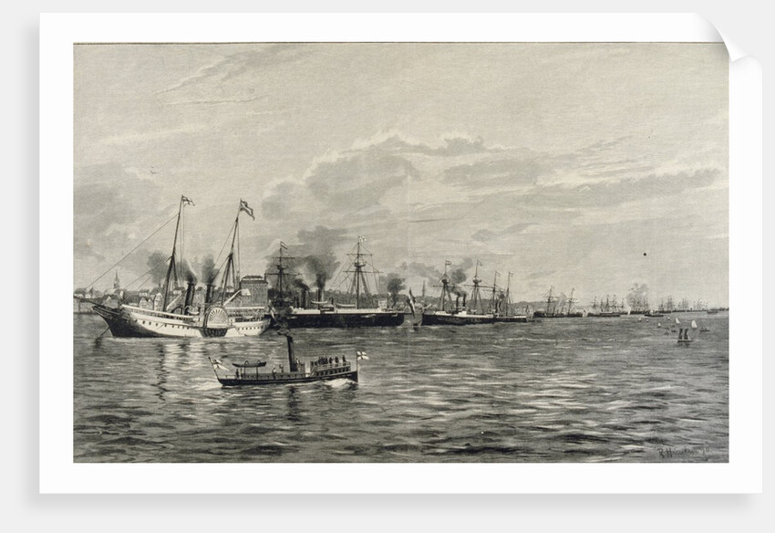 The Naval Review in Kiel on the 3rd September 1890 by Richard Huenten