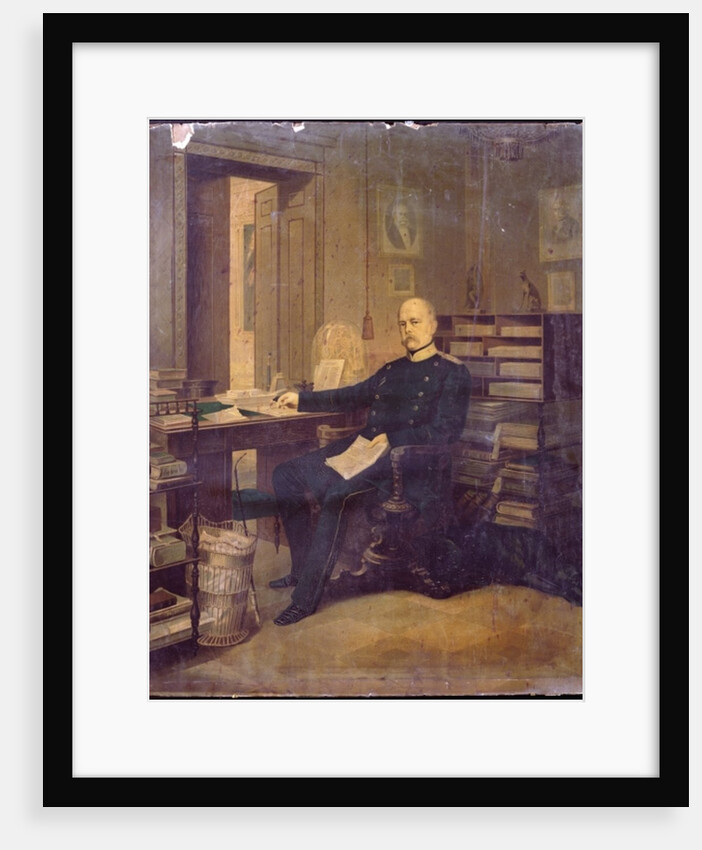 Otto von Bismarck in his Study by German School