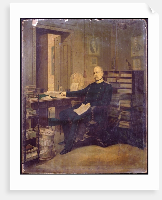 Otto von Bismarck in his Study by German School