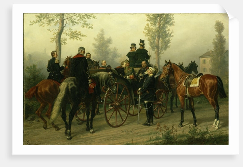 Napoleon III and Bismarck after the Battle of Sedan, 1882 by Wilhelm Camphausen