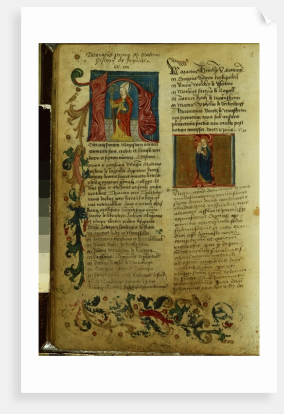 Martin Luther's Enrolment at the University of Erfurt, April 1501 by German School