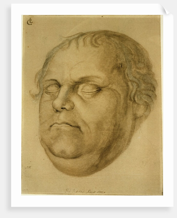 Posthumous Portrait, Martin Luther, 1546 by Lucas Fortenagl