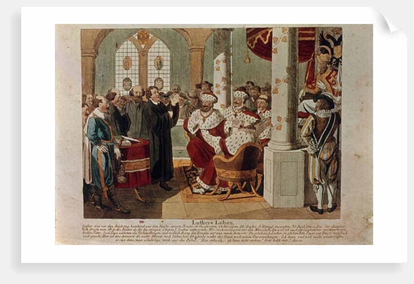 Luther at the Diet of Worms by German School