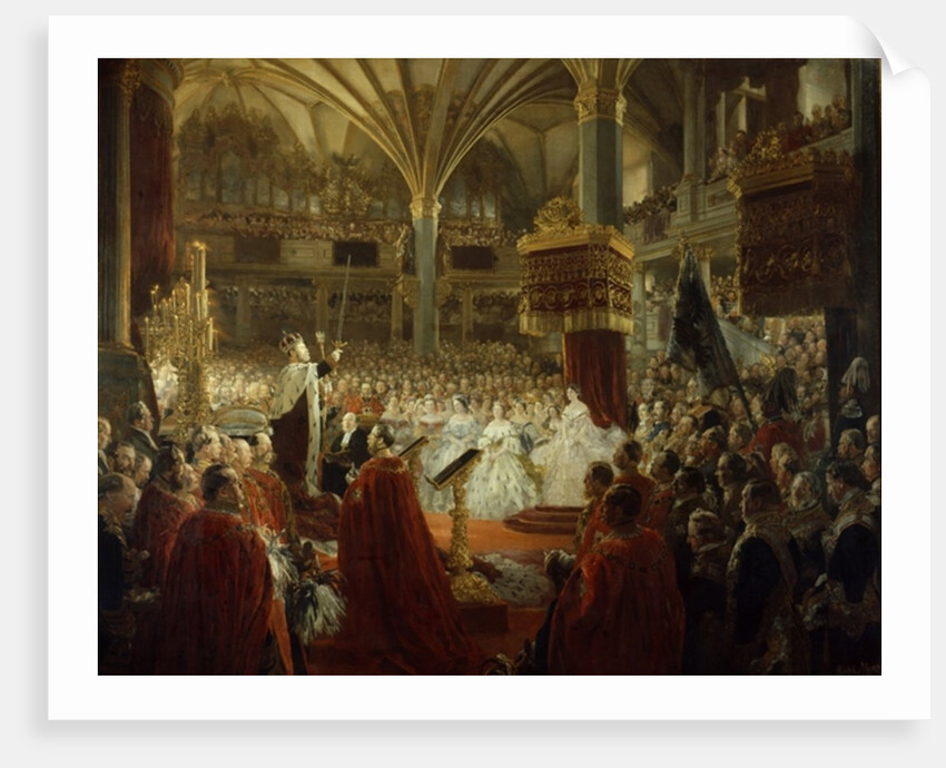 The Coronation of King William I in Koenigsberg in 1861, c.1861/65 by Adolph Friedrich Erdmann von Menzel