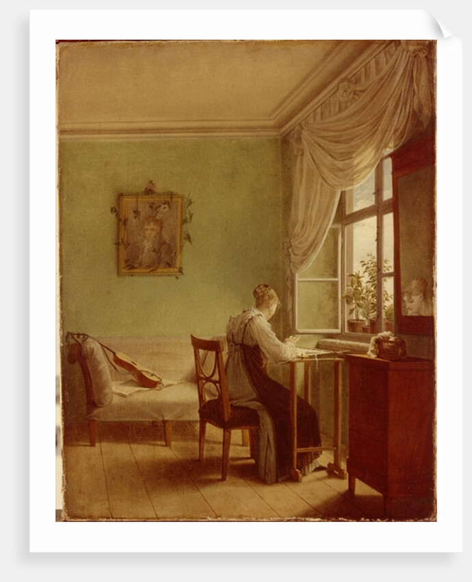 Woman Embroidering, 1812 by Georg Friedrich Kersting