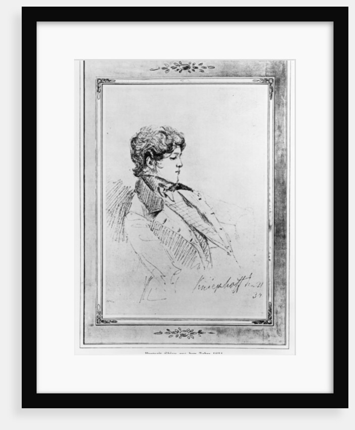 Portrait of Prince Otto von Bismarck, 1834 by German School