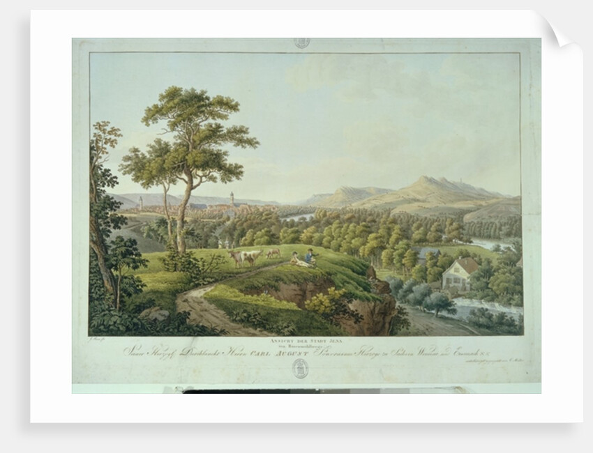 View of Jena from Rasenhuehlberg, c.1810 by Joseph Roux