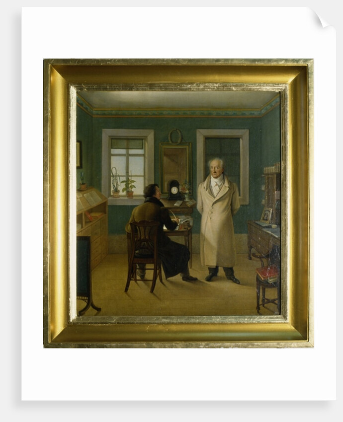 Goethe Dictating to his Clerk John, 1834 by Johann Joseph Schmeller