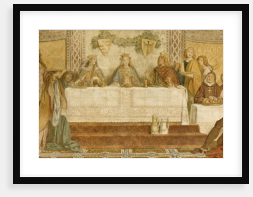 Detail of the Landgrave's Fresco, Wartburg Castle, c.1855 by Moritz Ludwig von Schwind