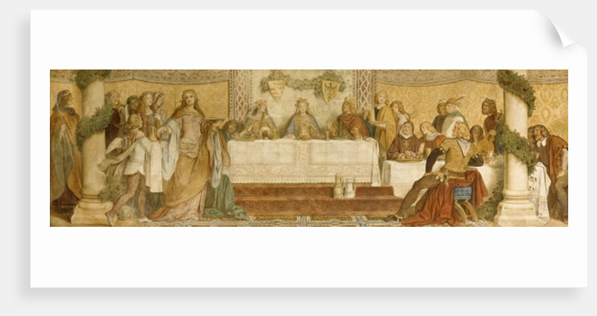 Detail of the Landgrave's Fresco, Wartburg Castle, c.1855 by Moritz Ludwig von Schwind