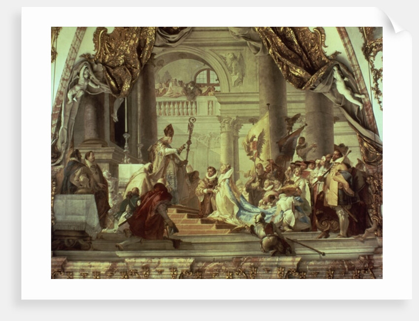 Emperor Frederick Barbarossa's wedding to Beatrix of Burgundy in 1156, c.1751-52 by Giovanni Battista Tiepolo