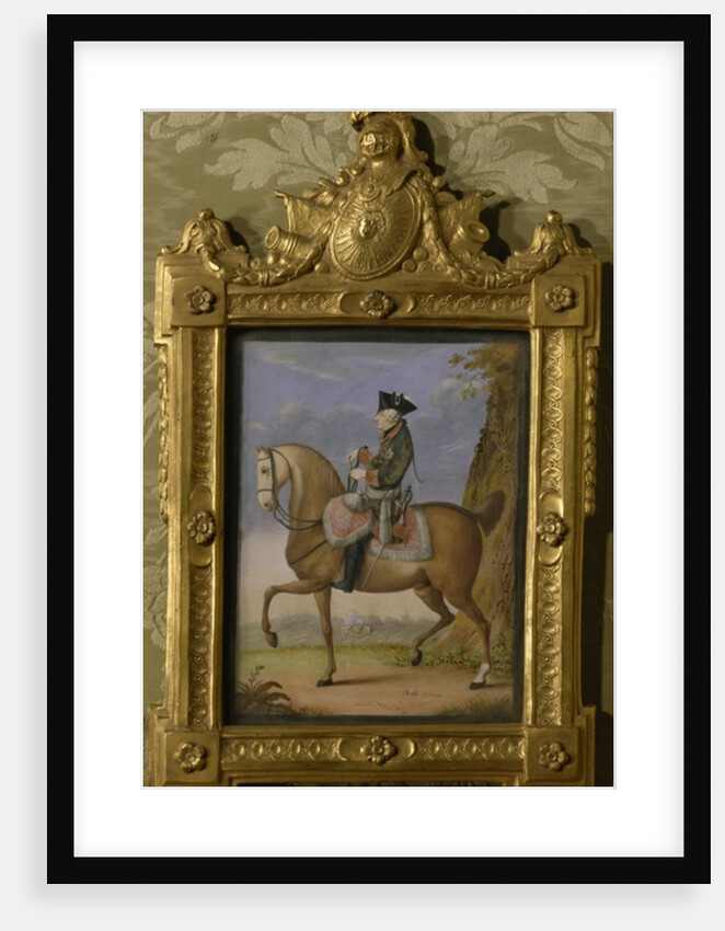 Frederick II on horseback by Daniel Nikolaus Chodowiecki