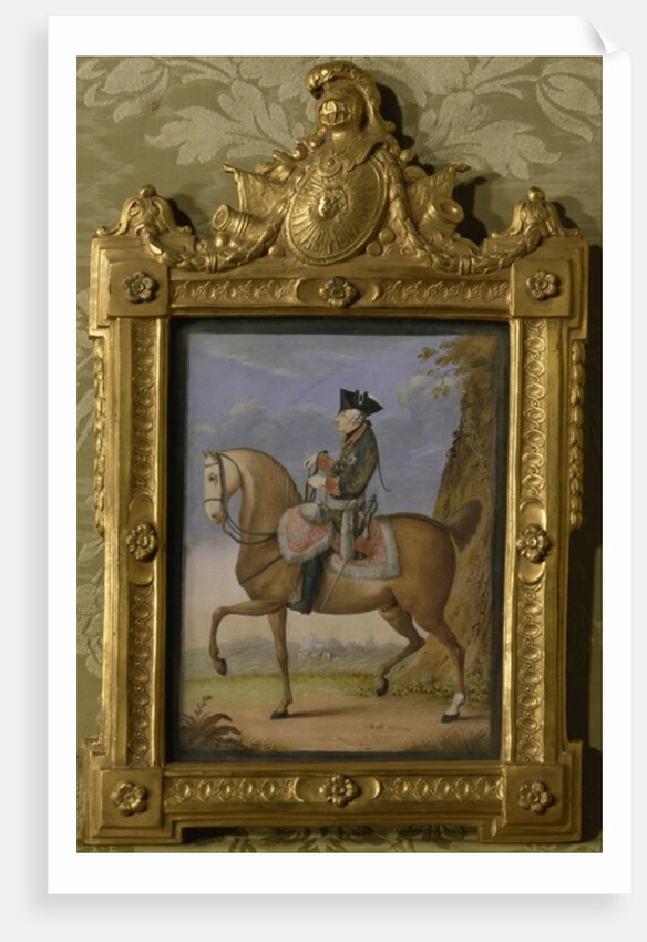 Frederick II on horseback by Daniel Nikolaus Chodowiecki