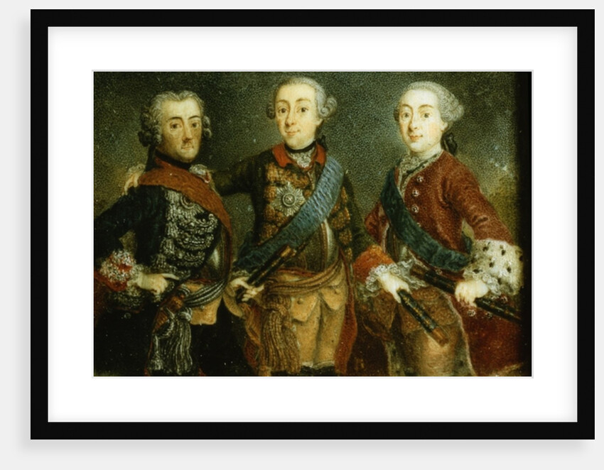 Paul, Frederick II and Gustav Adolph of Sweden by German School