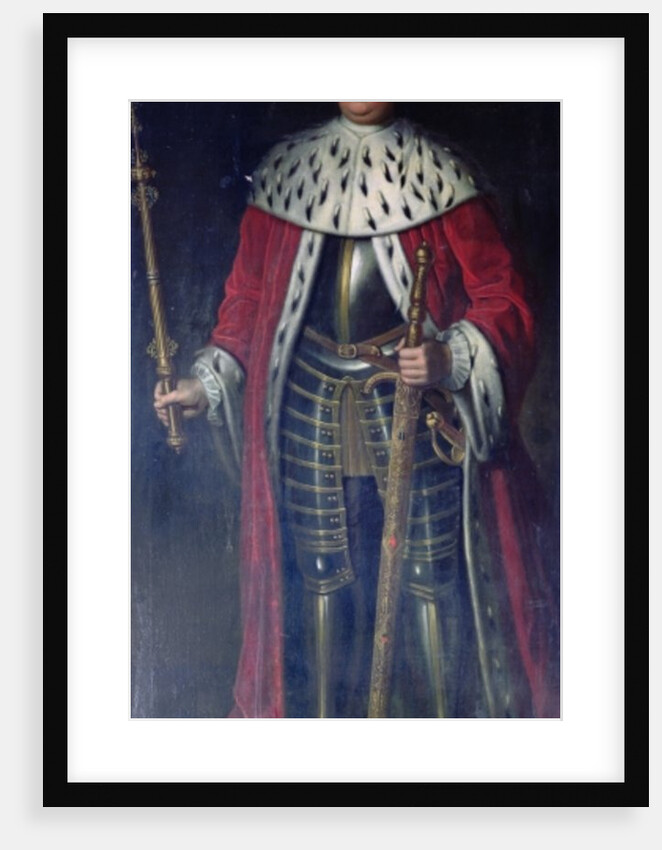 Frederick William I, King of Prussia in his Regalia by Adolph Friedrich Erdmann von Menzel