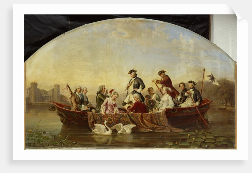 Boat Trip in Rheinsberg by Theobald Reinhold von Oer