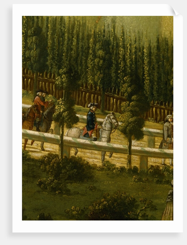 Frederick the Great on Horseback in the Maulbeerallee near Sanssouci, 1770 by German School