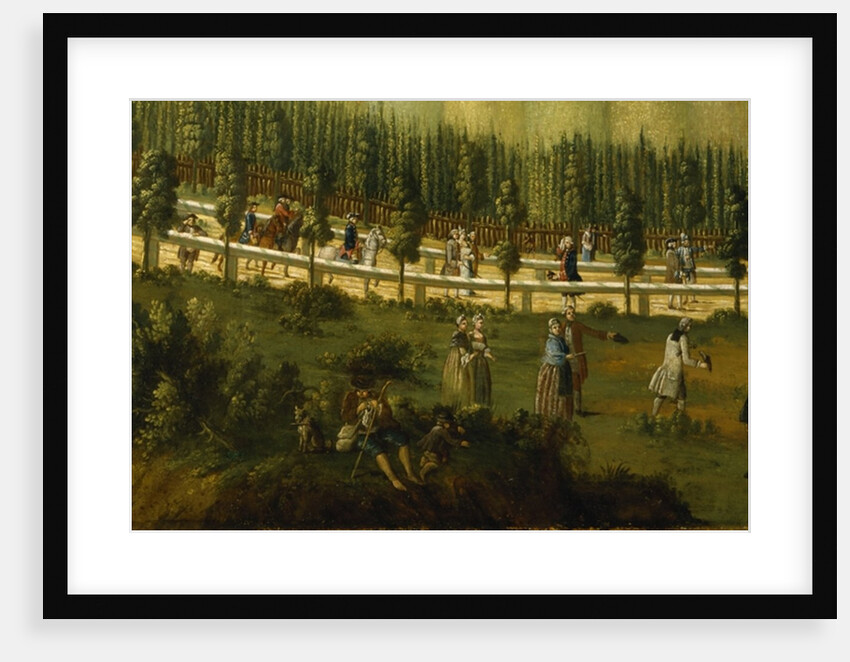 Frederick the Great on horseback in the Maulbeerallee, near Sanssouci, 1770 by German School