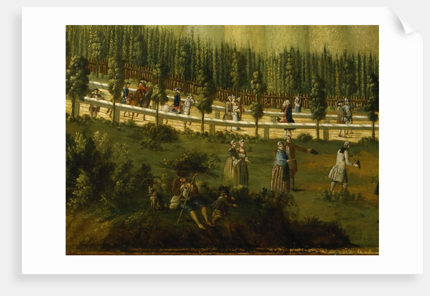 Frederick the Great on horseback in the Maulbeerallee, near Sanssouci, 1770 by German School