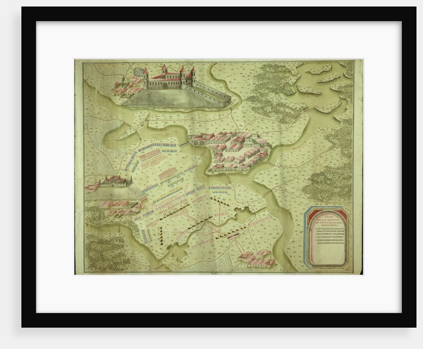 Plan of the Battle of Mollwitz on the 10th April, 1741 by School German