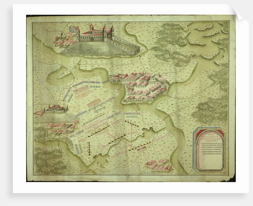 Plan of the Battle of Mollwitz on the 10th April, 1741 by School German