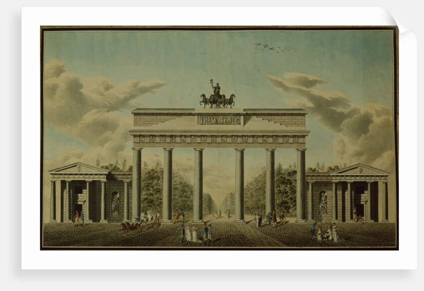 Brandenburg Gate, 1812 by German School
