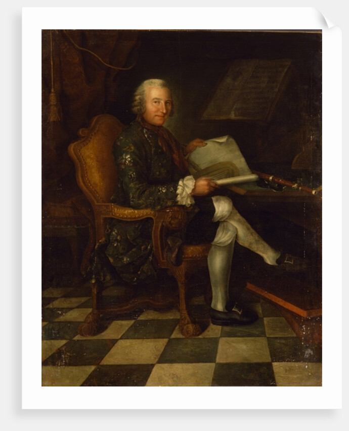 Isaac Egmont von Chasot at his Desk, 1750 by German School