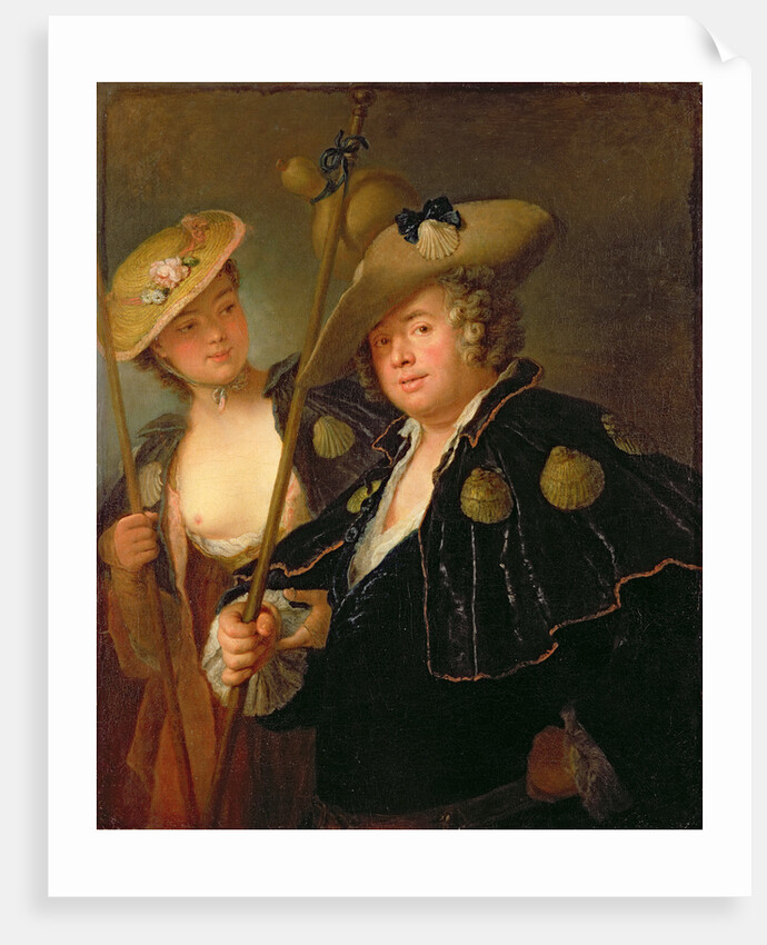 Gustav Adolf Graf von Gotter and his Niece Friederike von Wangenheum in Pilgrim Costumes, c.1750 by Antoine Pesne