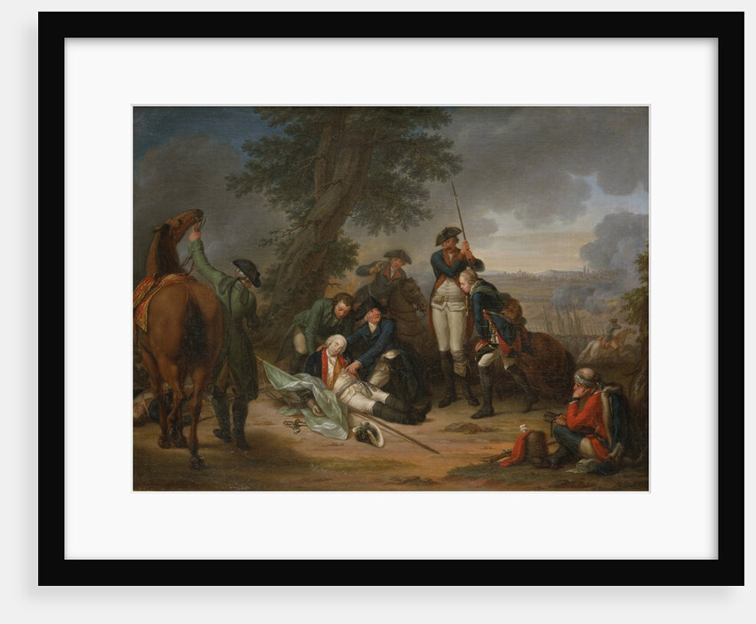 The Death of Field Marshal Schwerin at the Battle of Prague by Johann Christoph Frisch