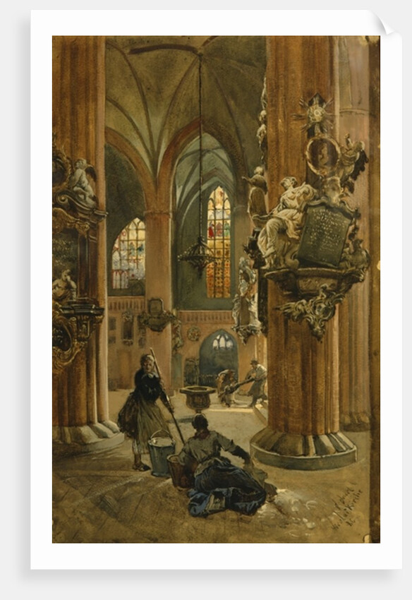 Interior of the Church of St. Nicholas, Berlin, 1886 by Julius the Younger Jacob
