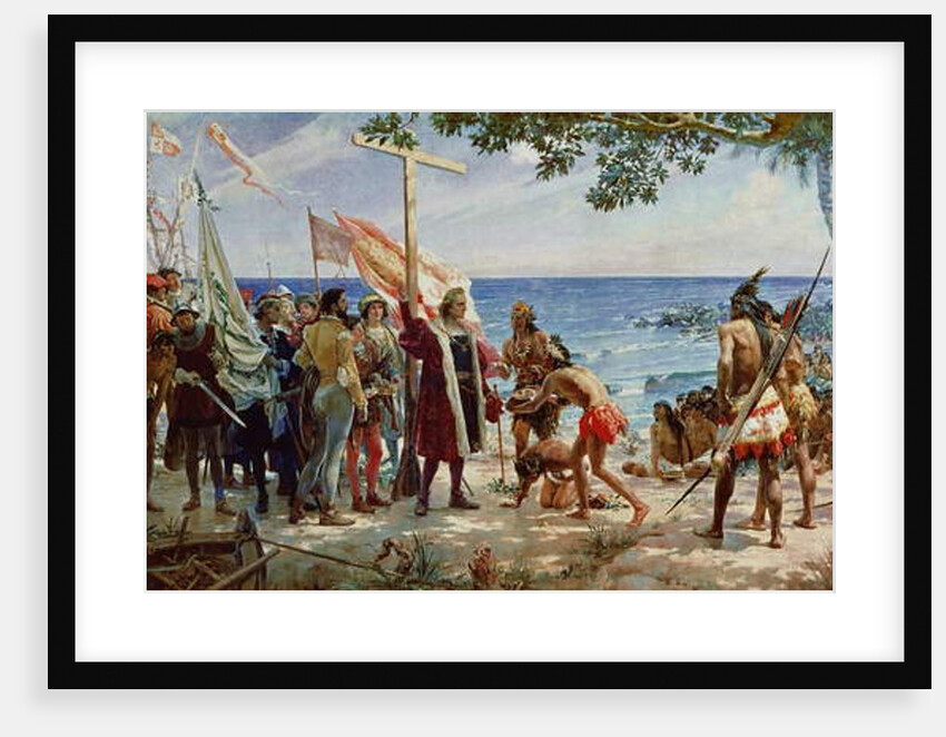 The Disembarkation of Christopher Colombus on the Island of Guanahani in 1492, c.1890 by Jose Garnelo y Alda