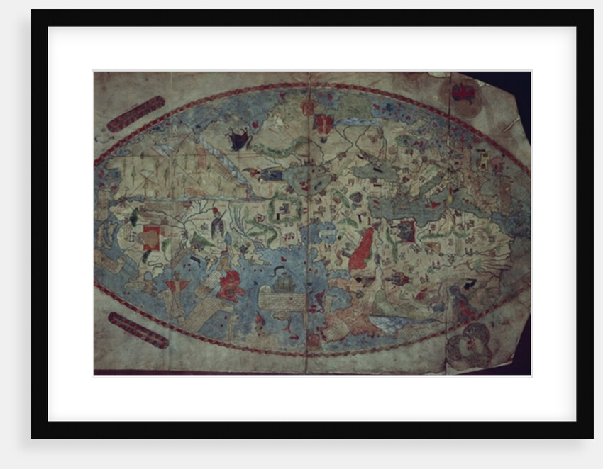 Genoese world map, designed by Toscanelli by Italian School